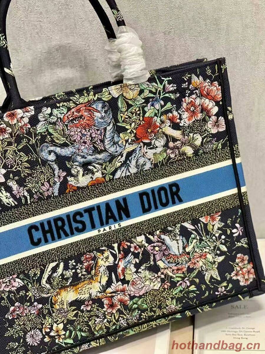 DIOR BOOK TOTE Embroidery C1286-29 black