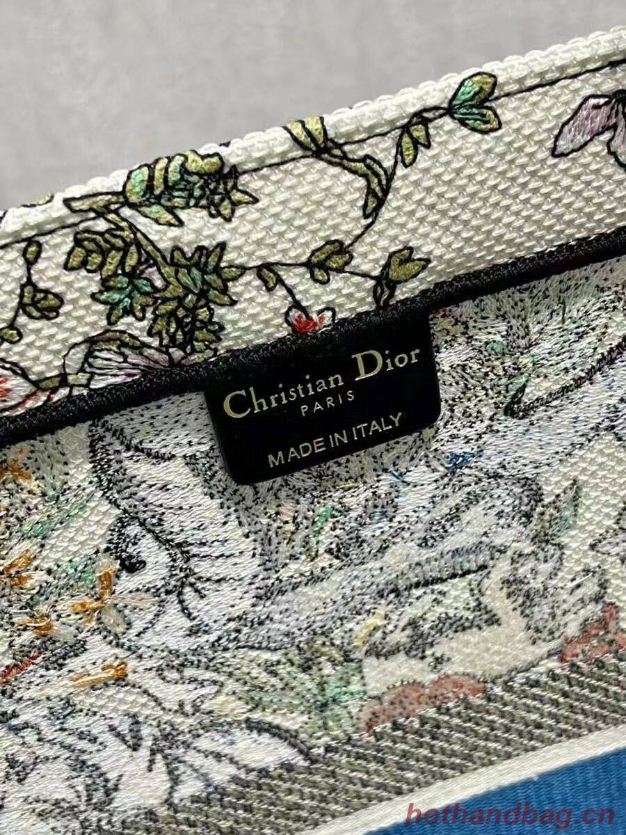 DIOR BOOK TOTE Embroidery C1286-30 white