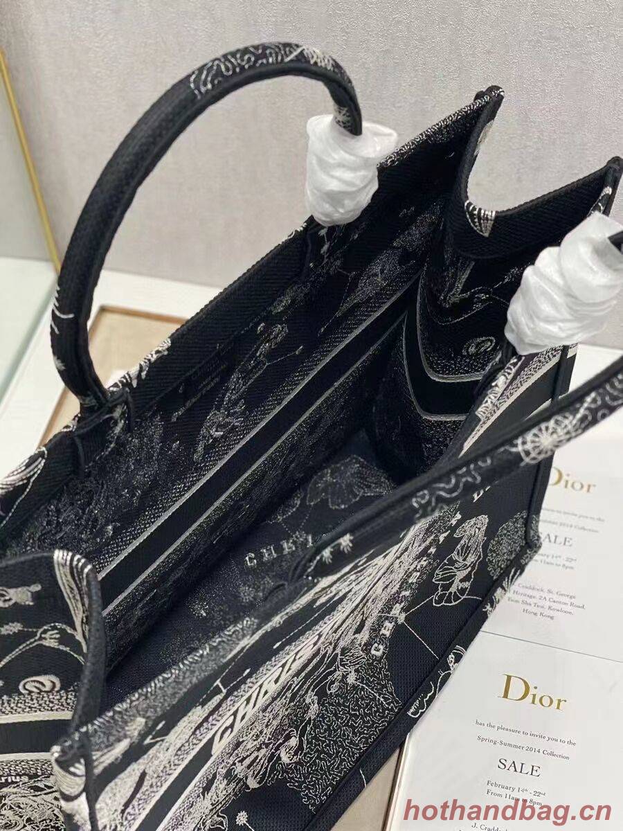 DIOR BOOK TOTE Embroidery C1286-31 black