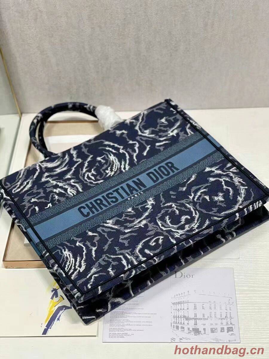 DIOR BOOK TOTE Embroidery C1286-32 blue