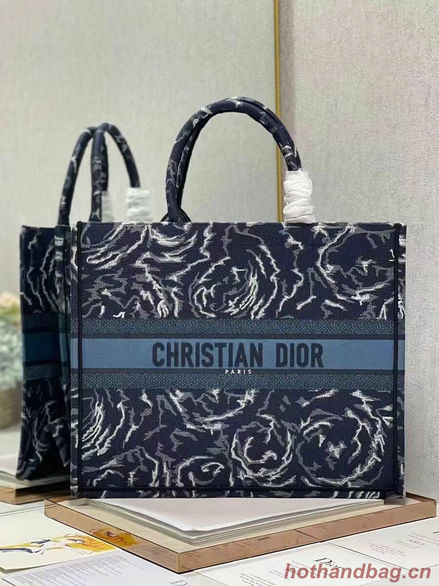 DIOR BOOK TOTE Embroidery C1286-32 blue