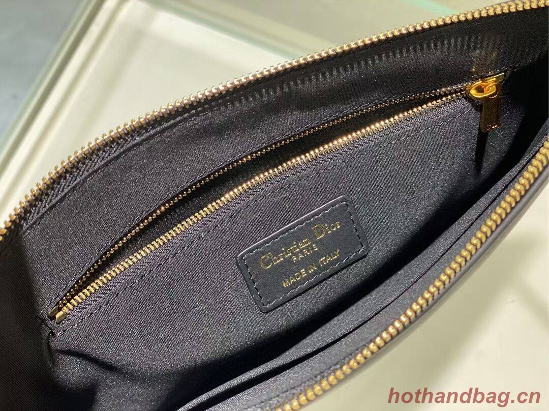 Dior Calfskin Cluth Bag C9181 Black