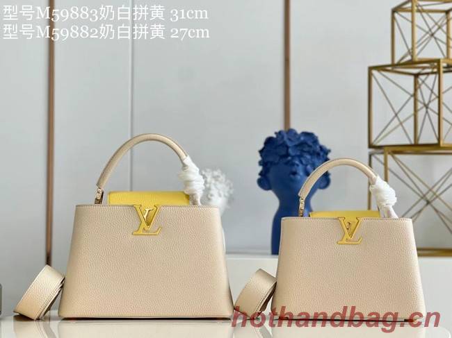 Louis Vuitton CAPUCINES BB M59882 Creme Beige