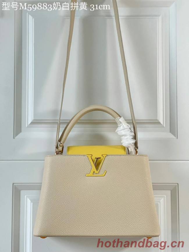 Louis Vuitton CAPUCINES MM M59883 Creme Beige