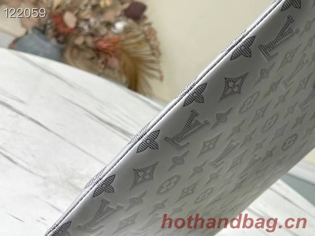 Louis Vuitton Monogram Empreinte POCHETTE VOYAGE M81385 gray