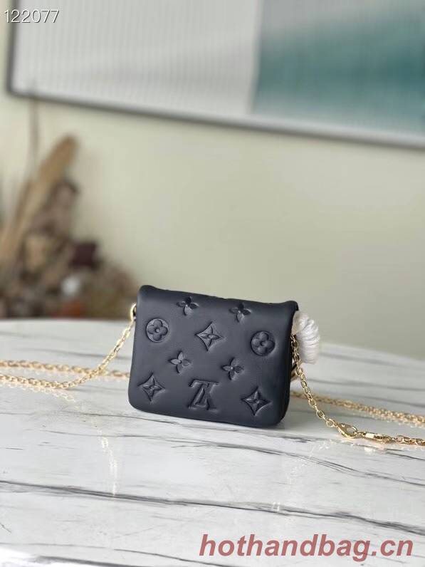 Louis vuitton WALLET ON STRAP BUBBLEGRAM M81125 black