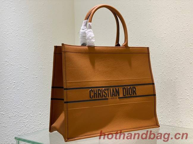 DIOR large leather tote Bag C1286-33 brown