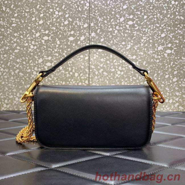 VALENTINO GARAVANI MINI LOCO Calf leather Shoulder Bag 1W2B0K black