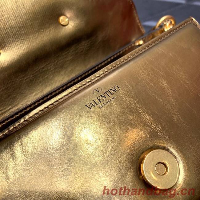 VALENTINO GARAVANI MINI LOCO Calf leather Shoulder Bag 1W2B0K gold