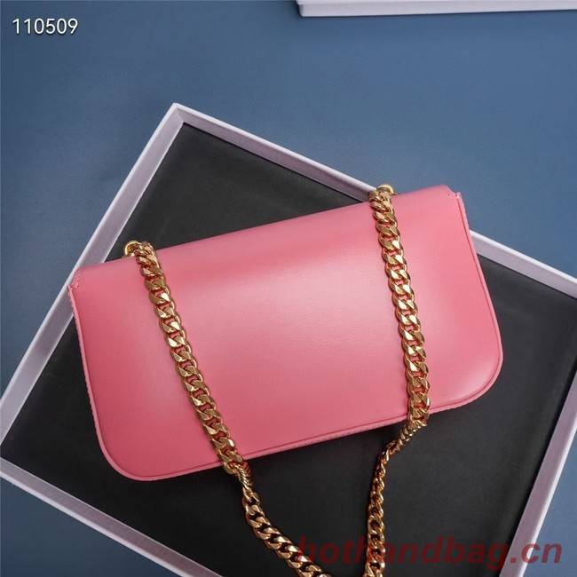 Celine CHAIN SHOULDER BAG TRIOMPHE IN SHINY CALFSKIN 199243 PINK