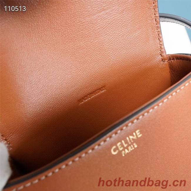 Celine FOLCO CUIR TRIOMPHE IN SMOOTH CALFSKIN 10J303 TAN