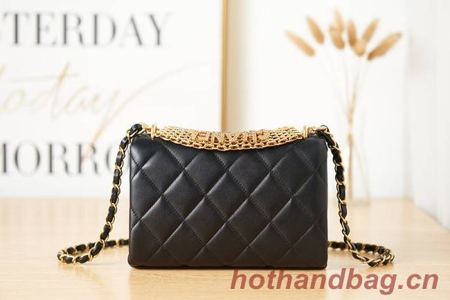 Chanel lambskin Shoulder Bag AS3240 black