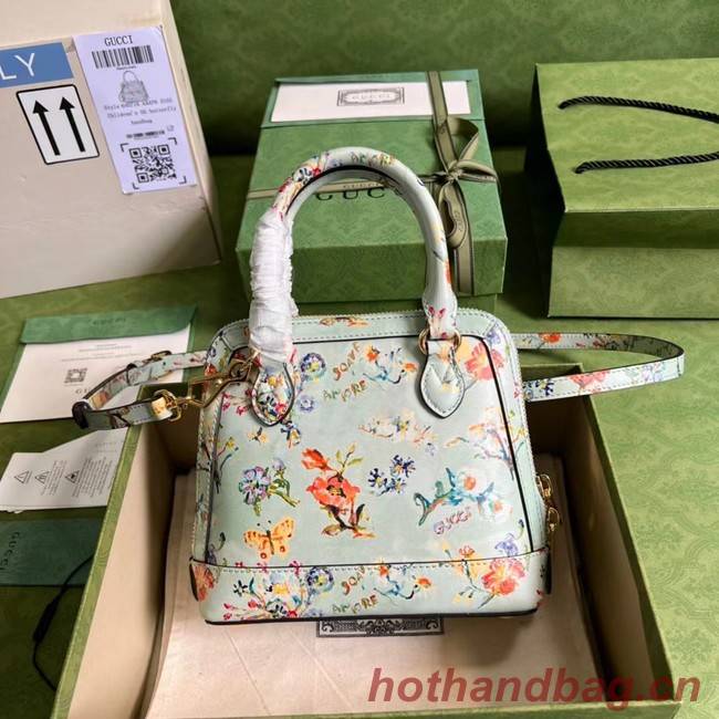 Gucci Horsebit 1955 mini top handle bag 640716 light blue