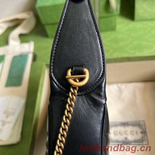 Gucci GG Marmont half-moon-shaped mini bag 699514 black