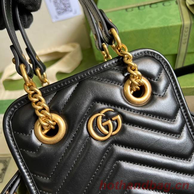 Gucci GG Marmont matelasse mini bag 696123 black