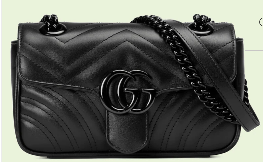 Gucci GG Marmont matelasse mini bag 446744 Black