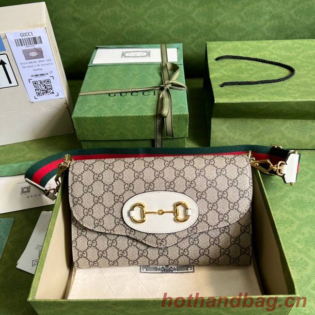 Gucci Horsebit 1955 small bag 677286 white