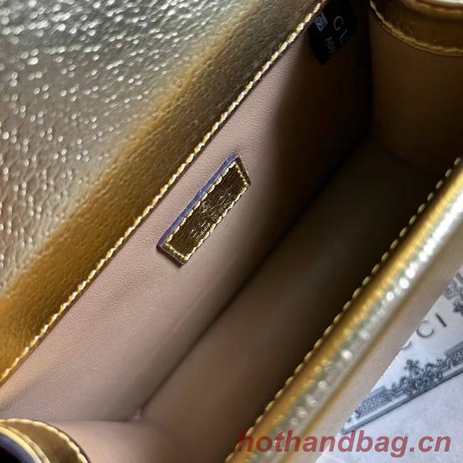 Gucci Dionysus lame mini bag 421970 gold