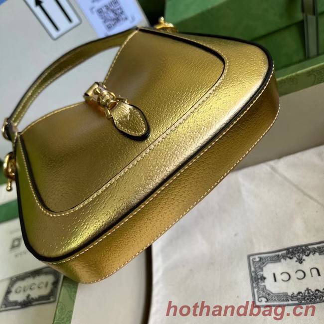 Gucci Jackie 1961 lame mini bag 675799 gold