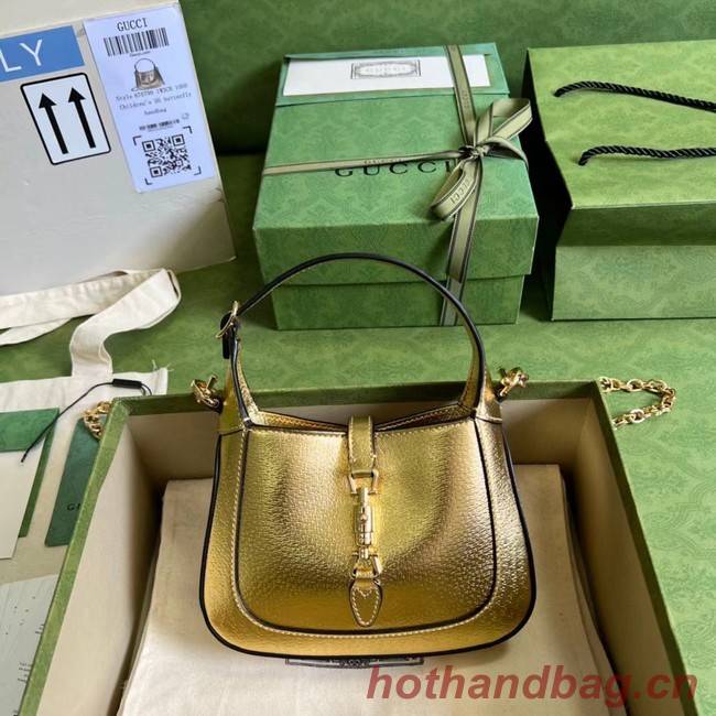 Gucci Jackie 1961 lame mini bag 675799 gold