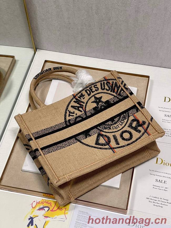 SMALL DIOR BOOK TOTE Embroidery C1331-10