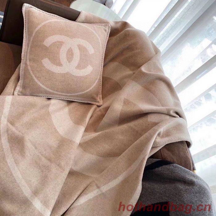 CHANEL Merino Wool Cashmere CC Throw Blanket CHB00004