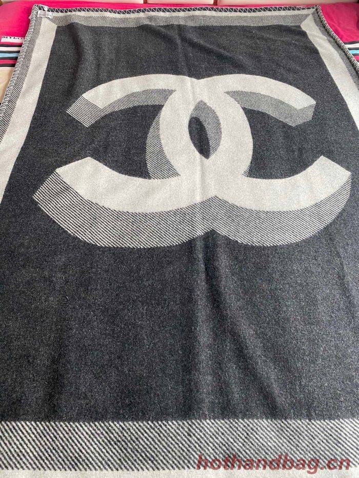 CHANEL Merino Wool Cashmere CC Throw Blanket CHB00005