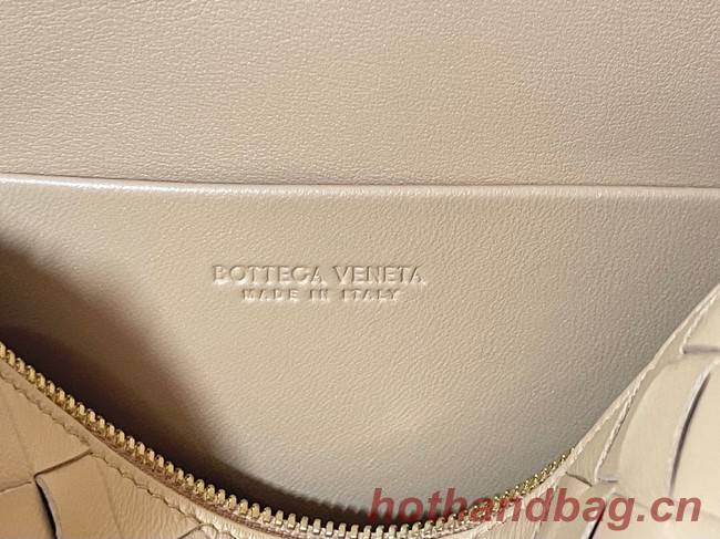 Bottega Veneta Small intrecciato leather cross-body bag 680255 Almond