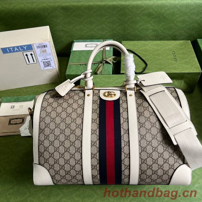 Gucci Jumbo GG large duffle bag 696039 white