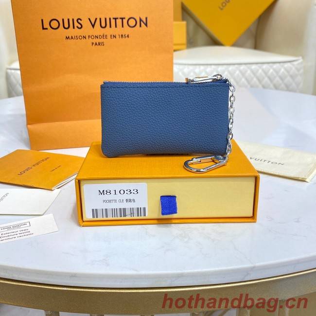 Louis Vuitton KEY POUCH M81031 blue