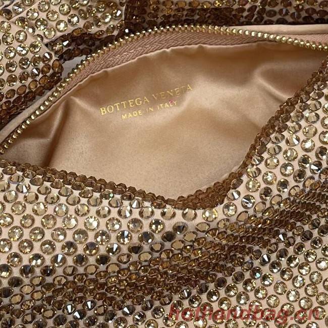 Bottega Veneta Mini with artificial crystals JODIE 651876V gold