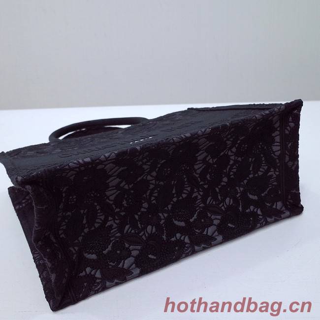 SMALL DIOR BOOK TOTE Embroidery C1287-35 black