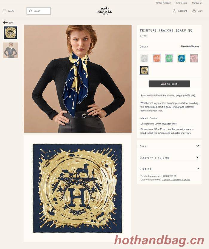 Hermes Scarf HMS00072