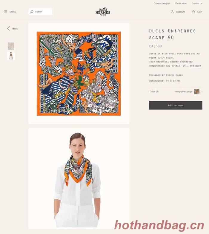 Hermes Scarf HMS00091