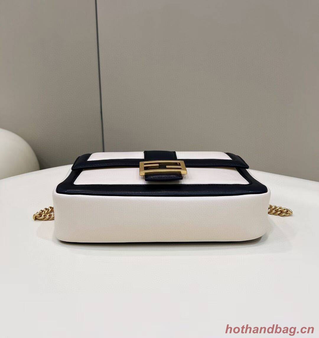 Fendi Baguette Sheepskin bag 8BR6550 Cream & black