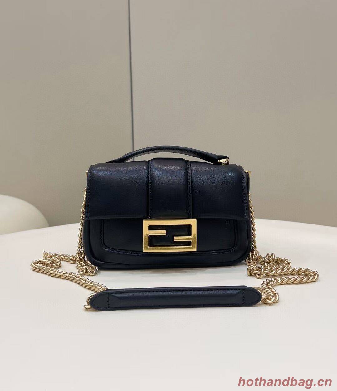 Fendi Baguette Sheepskin bag 8BR6551 black