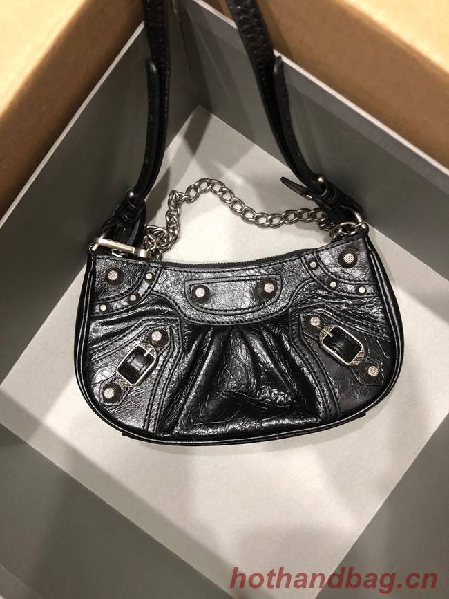 Balenciaga LE CAGOLE MINI PURSE WITH CHAIN 6958141 black