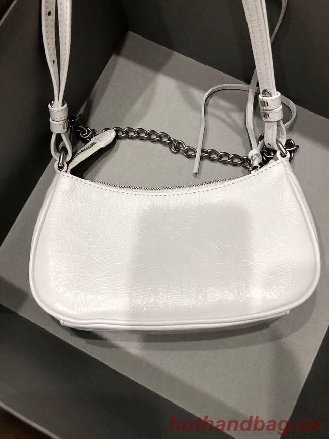 Balenciaga LE CAGOLE MINI PURSE WITH CHAIN 6958141 white