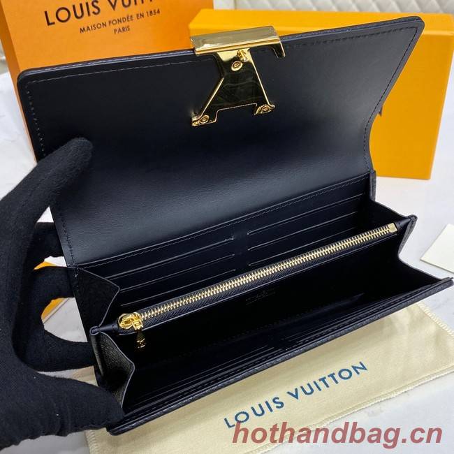 Louis Vuitton CAPUCINES WALLET M81305 Black