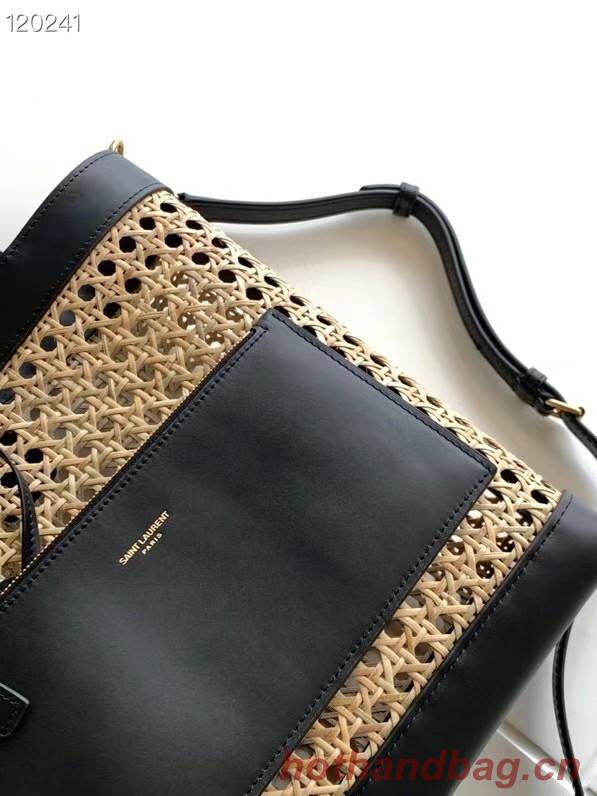 SAINT LAURENT Woven tote 655161 black