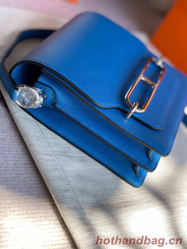 Hermes Roulis 19cm Evercolor 9D H9003 Electro optic blue&Silver