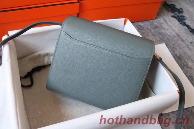 Hermes Roulis 19cm Evercolor 9D H9003 gray&Gold