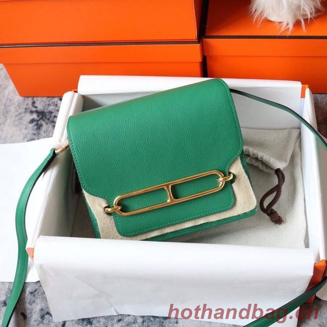 Hermes Roulis 19cm Evercolor 9D H9003 green&Gold