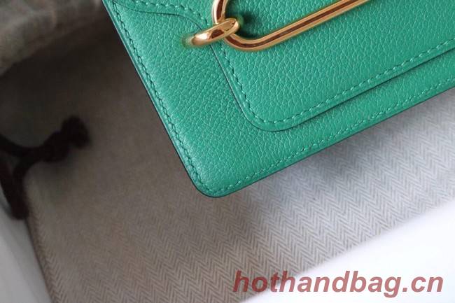 Hermes Roulis 19cm Evercolor 9D H9003 green&Gold