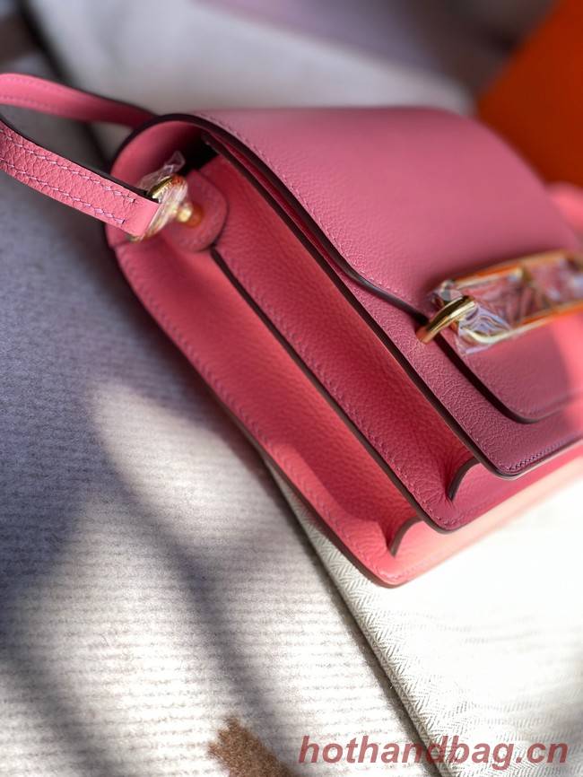 Hermes Roulis 19cm Evercolor 9D H9003 pink&Gold