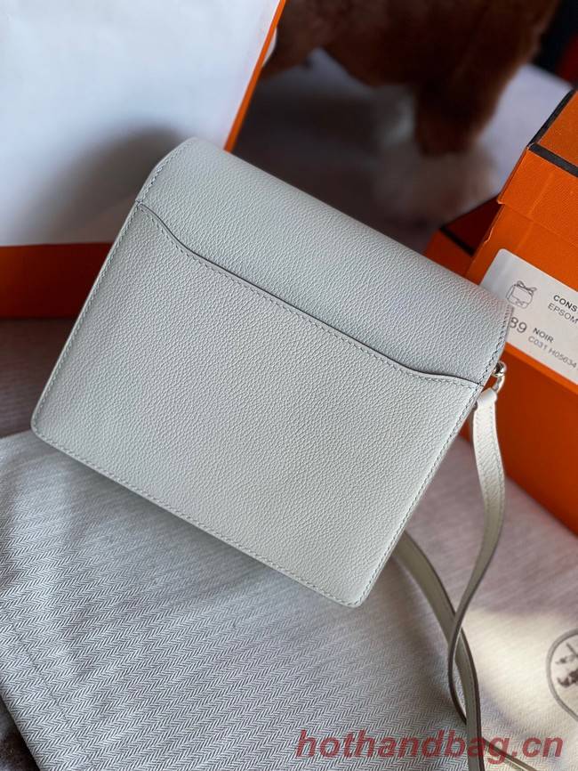 Hermes Roulis 19cm Evercolor 9D H9003 white&Silver