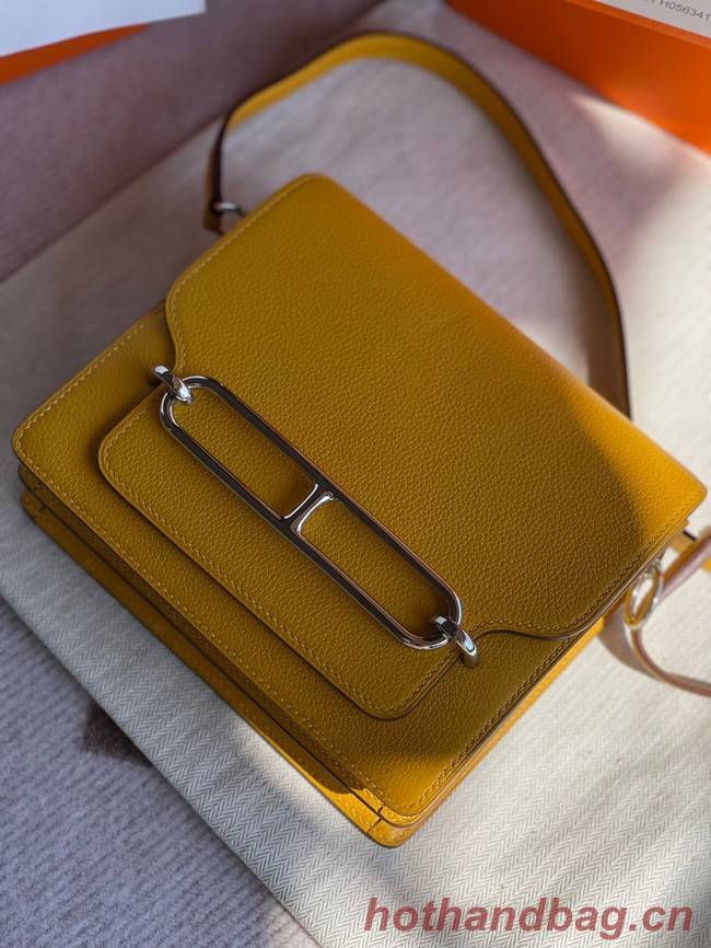 Hermes Roulis 19cm Evercolor 9D H9003 yellow&Silver