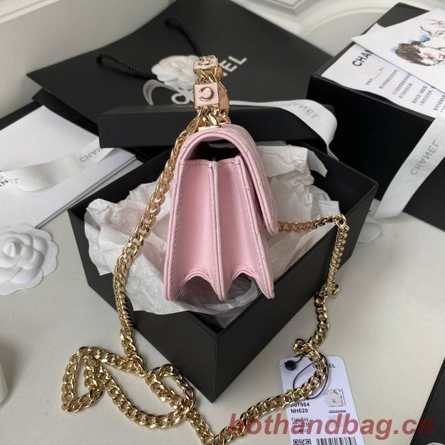 Chanel CLUTCH WITH CHAIN AP2758 Light Pink