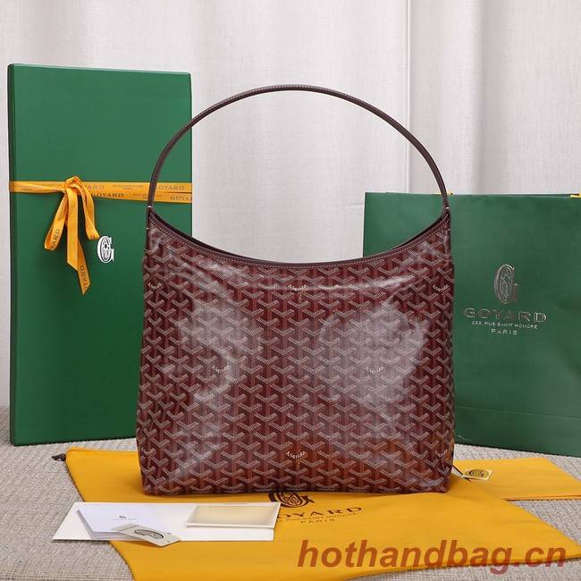 Goyard Calfskin Leather hobo bag G9983 Wine