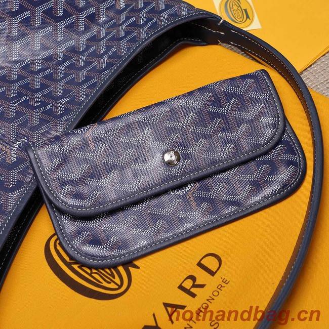 Goyard Calfskin Leather hobo bag G9983 dark blue